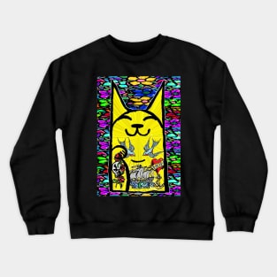 Graffiti tattoo Cat by LowEndGraphics Crewneck Sweatshirt